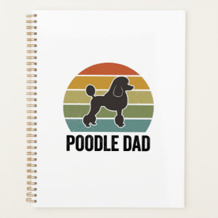 Poodle Dad Vintage Sunset Dog Lover Design_1 Planner