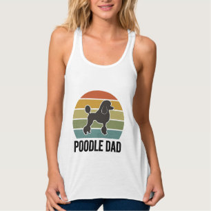 Poodle Dad Vintage Sunset Dog Lover Design_1 Singlet