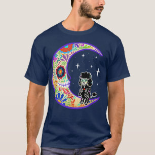 Poodle Dia de Los Muertos Skeleton Sugar Skull T-S T-Shirt