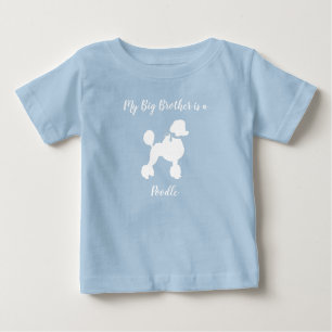 Poodle Dog Baby Shower Puppy Blue Boy Baby T-Shirt