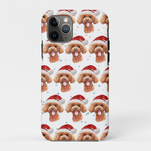 Poodle Dog Breed Christmas Stars Case-Mate iPhone Case