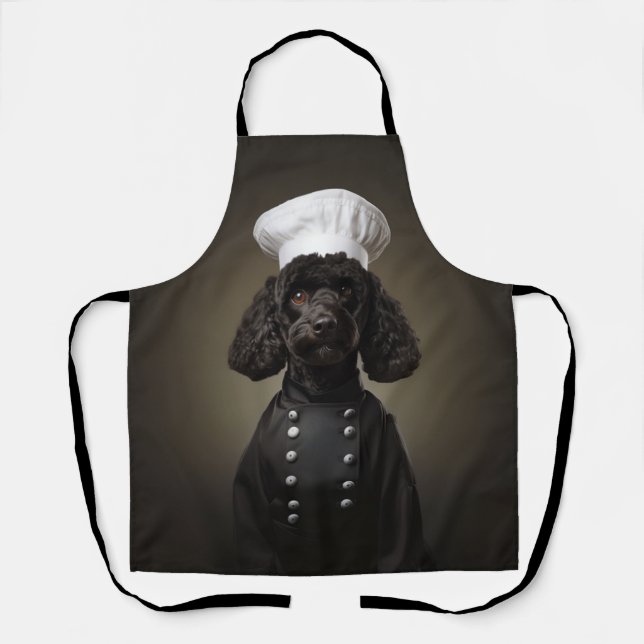 Poodle Dog Chef Apron (Front)