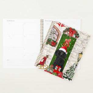 Poodle Dog Christmas  Planner
