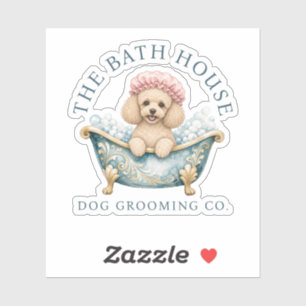 Poodle Dog Groomer Vinyl Sticker   Cut‑Out