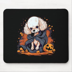 Poodle Dog Halloween Mouse Pad