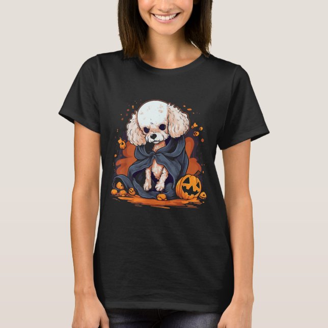 Poodle Dog Halloween T-Shirt (Front)