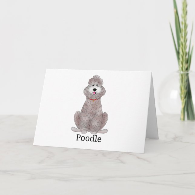 Poodle Dog | Holiday Card (Front)