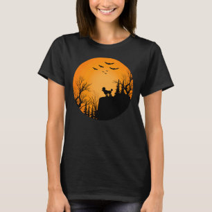 Poodle Dog In The Moon And Halloween T-Shirt