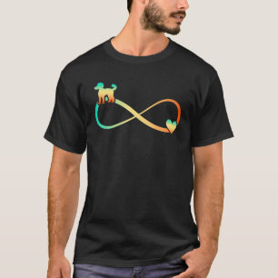 Poodle Dog Infinite Love Heart Infinity Symbol Vin T-Shirt