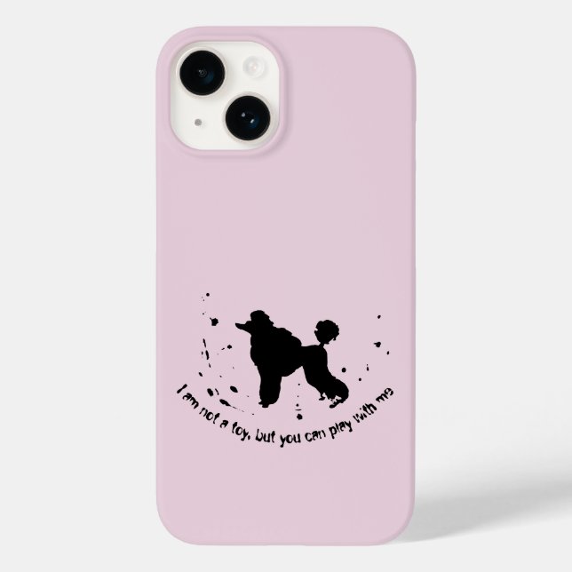 Poodle Dog Joke Abstract Ink Splatter Funny  Case-Mate iPhone Case (Back)