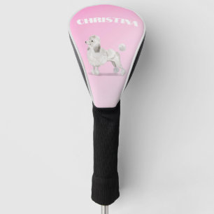 Poodle Dog Lover Pink Personal Golf Head Cover
