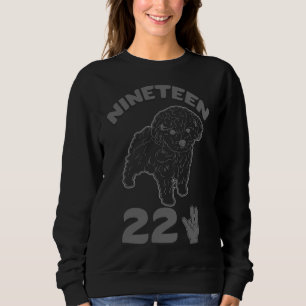 Poodle Dog Lovers Sigma Gamma Rho Novelty Hand Sig Sweatshirt