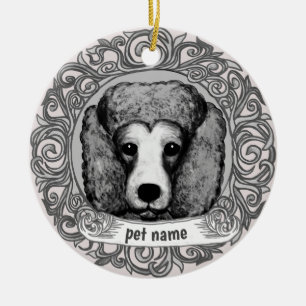 Poodle Dog Loving Memory ornament