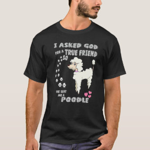 Poodle Dog Mum, Pudel Dad Lover Print, Cute Toy P T-Shirt