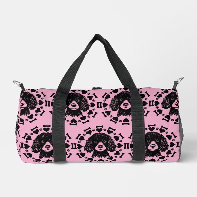 Poodle Dog Owner Duffle Bag (Front)