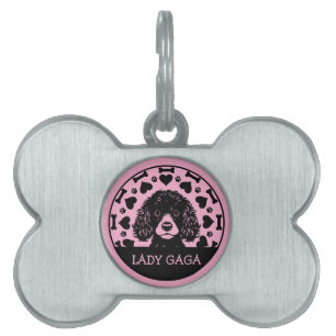 Poodle Dog Owner Pet ID Tag