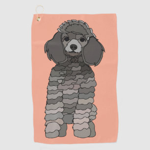 Poodle Dog Pet Golf Towel