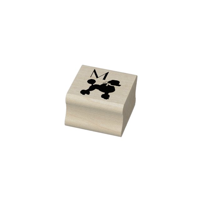 Poodle Dog Puppy Rubber Stamp (Stamp)