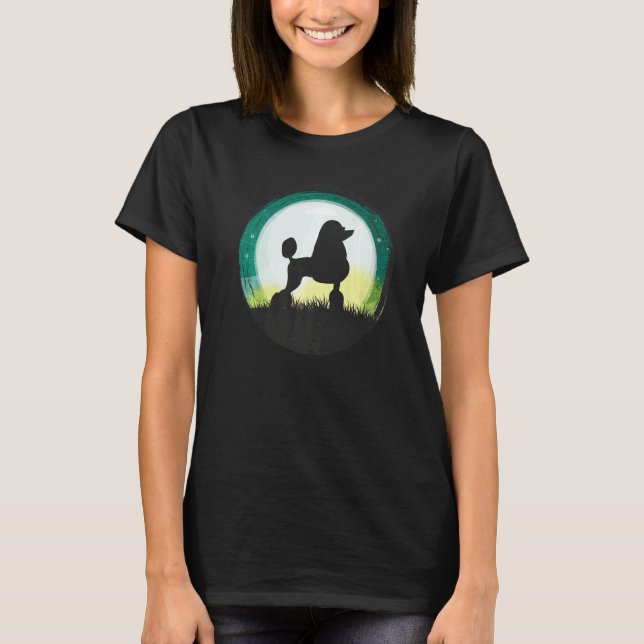 Poodle Dog Retro  11 T-Shirt (Front)