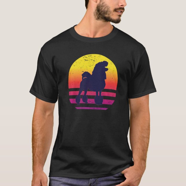 Poodle Dog Retro  13 T-Shirt (Front)
