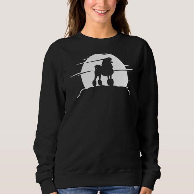 Poodle Dog Retro  6 Sweatshirt (Front)
