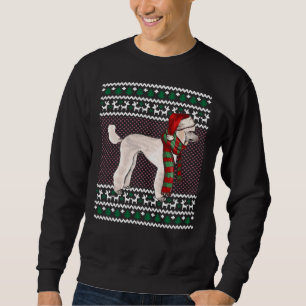 Poodle Dog Santa Ugly Christmas Sweatshirt