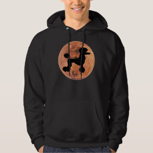 Poodle Dog Silhouette In Mars Poodle Lover Hoodie