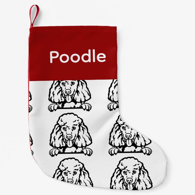 Poodle dog socks  Customised dog Socks - Put Y  (Front)