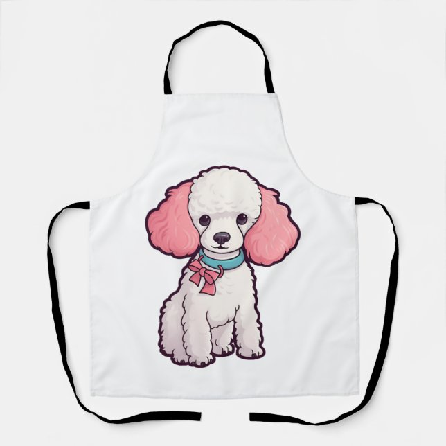 Poodle Dog Super Cute Apron (Front)