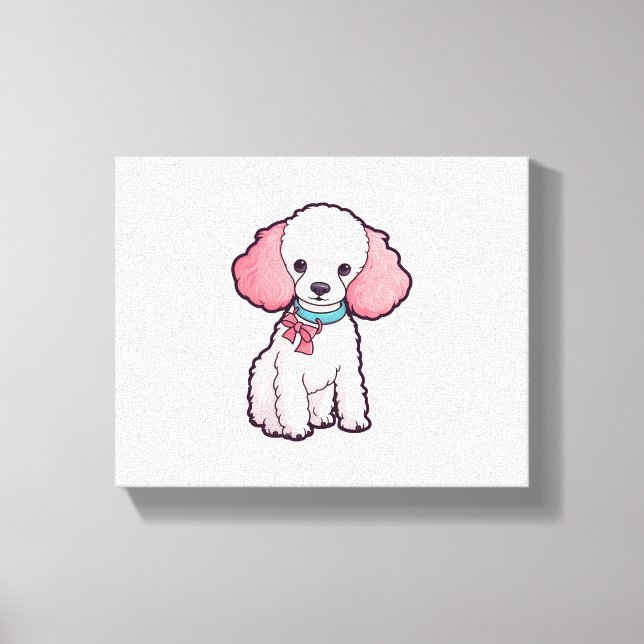 Poodle Dog Super Cute   Canvas Print (Front)