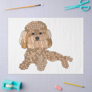 Poodle Dog  Tissue Paper
