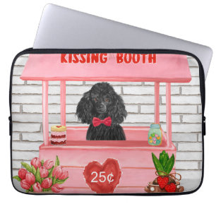 poodle Dog Valentine's Day Kissing Booth Laptop Sleeve