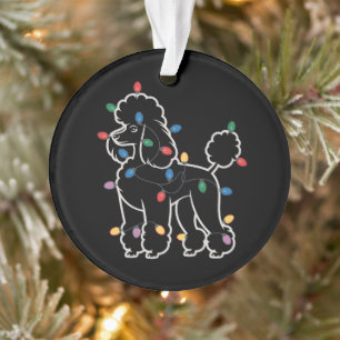 Poodle Dogs Tree Christmas Xmas Pet Animal Dog  Ornament