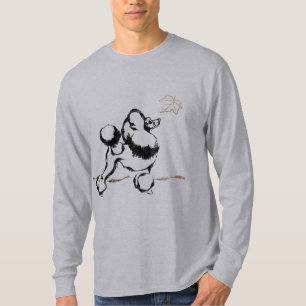 Poodle Drawing black T-Shirt
