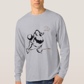 Poodle Drawing black T-Shirt