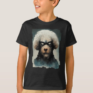 Poodle Dressed As Superhero Dog T-Shirt