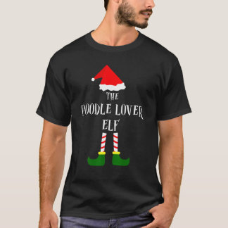 Poodle Elf Christmas Pajama Matching Family T-Shirt