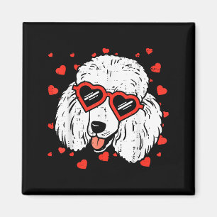 Poodle Face Heart Gles Cute Valentines Day Dog Lov Magnet