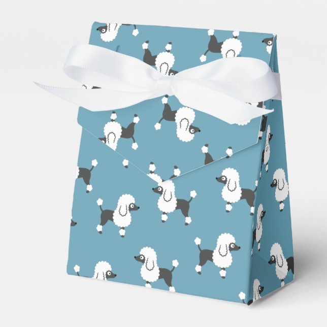 Poodle Favour Box (Front Side)