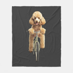 Poodle fleece blanket