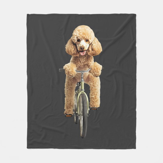 Poodle  fleece blanket (Front)
