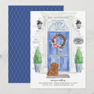 Poodle Front Door Moving Announcement