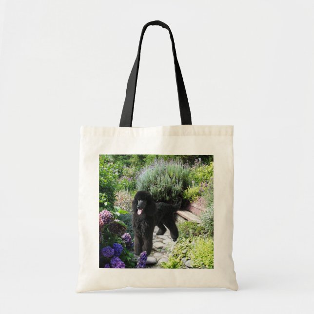 Poodle Garden Tote Bag (Front)