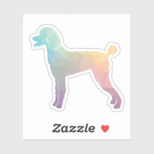 Poodle Geo Silhouette Pastel