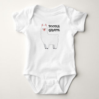 Poodle Giraffe Baby Bodysuit