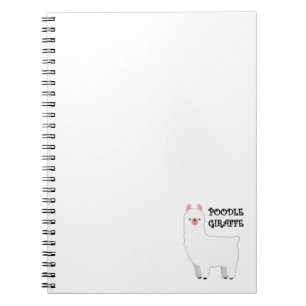 Poodle Giraffe Notebook