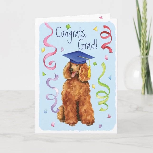 Poodle Graduate Card (Front)