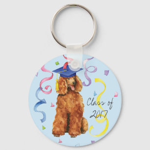 Poodle Graduate Key Ring