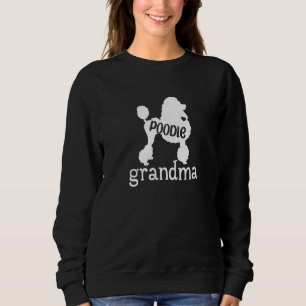 Poodle Grandma Cute Poodle Dog Owner Mimi Sweatshirt