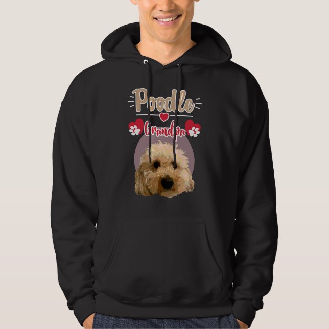 Poodle Grandpa      Hoodie (Front)